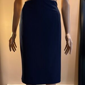 Kasper Classic Dark Blue Pencil Skirt